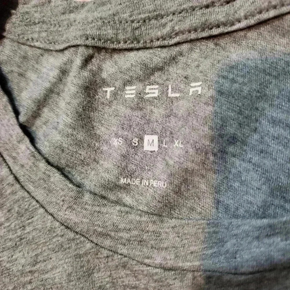Womens Tesla Short Sleeve Shirt Gray Sz Med - Picture 4 of 6